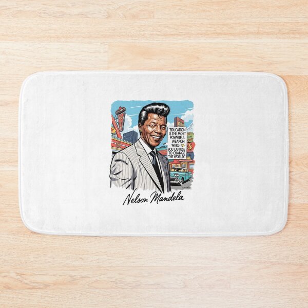 Item preview, Nelson Mandela, Freedom, Justice, black history, Education, Funnyfits70, retro, vintage, meme, funny, humor designed and sold by FunnyFits70.