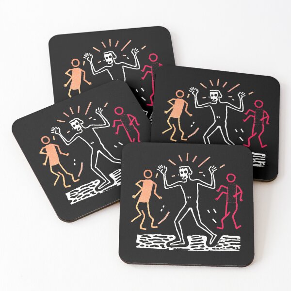 Item preview, Dancing Stick People Graphic Art Primitive Drawing designed and sold by KALEIDOSCOPE UK.