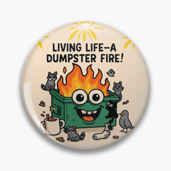 Item preview, Dumpster fire living designed and sold by TLC4ever.