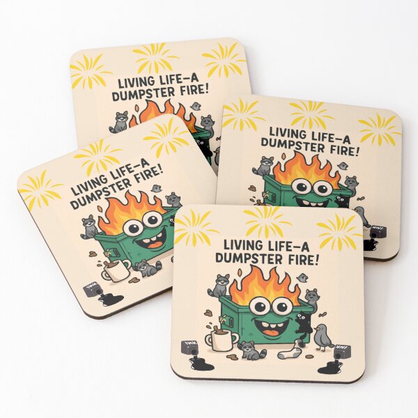 Item preview, Dumpster fire living designed and sold by TLC4ever.