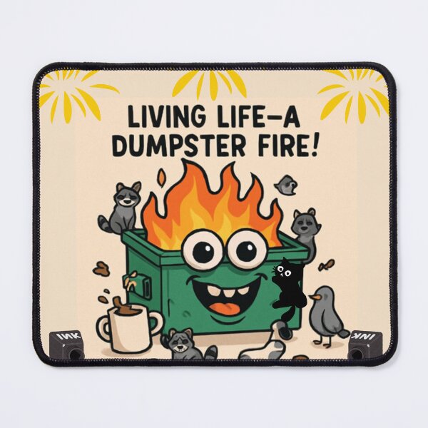 Item preview, Dumpster fire living designed and sold by TLC4ever.