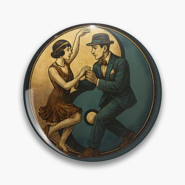 Item preview, Vintage Swing Dance Yin Yang Harmony designed and sold by Shoot-The-Moon.