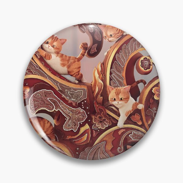 Artikelvorschau, Lebendige animierte Katzen inmitten kunstvoller Muster und Motive entworfen und verkauft von AnimalAirtistry.