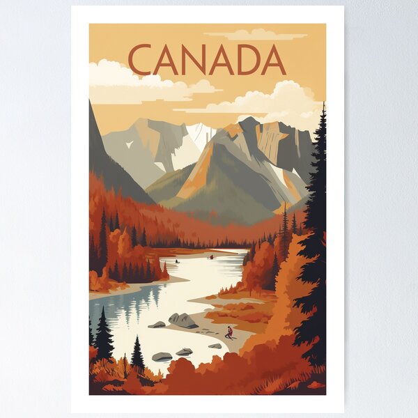 Item preview, CANADA TRAVEL ART designed and sold by MarkedArtPrints.