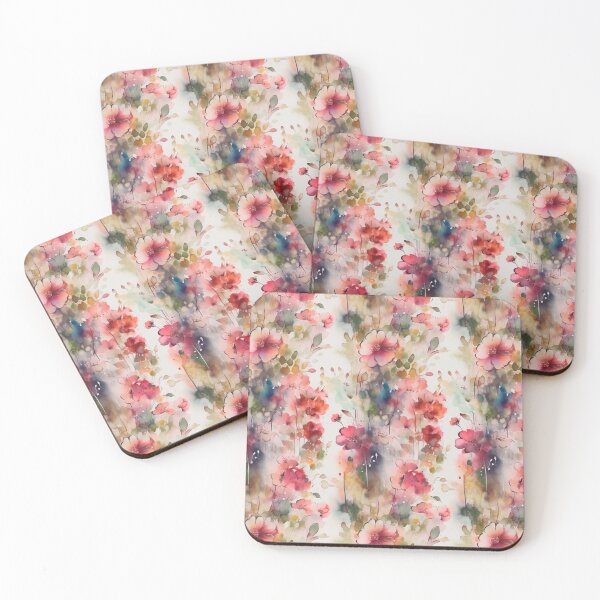 Item preview, Garlands of pink watercolor flowers designed and sold by Baart72.