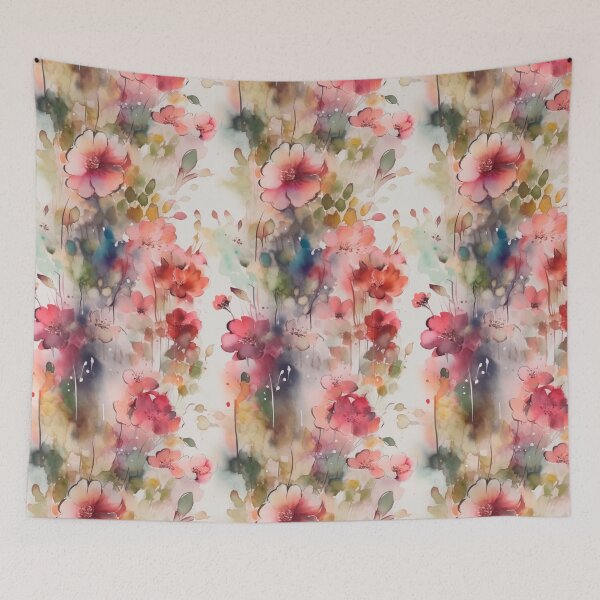 Item preview, Garlands of pink watercolor flowers designed and sold by Baart72.