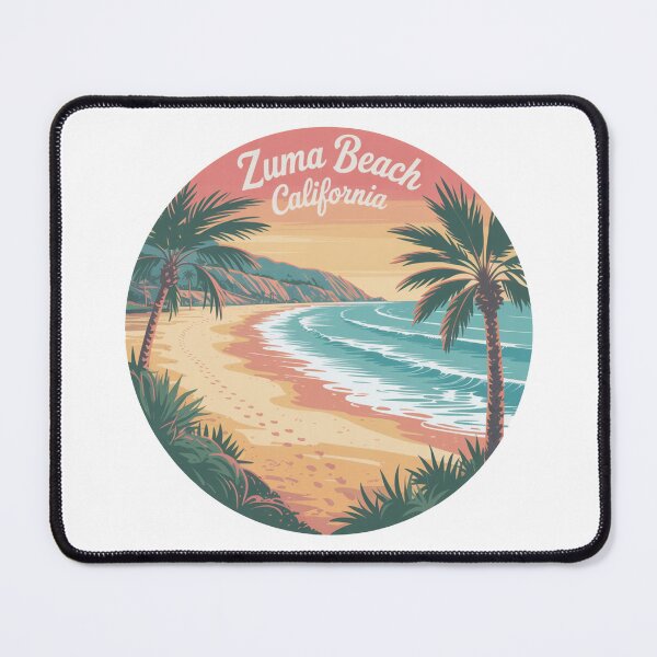 Item preview, Zuma Beach California Sunrise – Vibrant Retro Coastal Design designed and sold by CircinusStore.