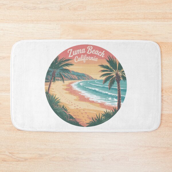 Item preview, Zuma Beach California Sunrise – Vibrant Retro Coastal Design designed and sold by CircinusStore.