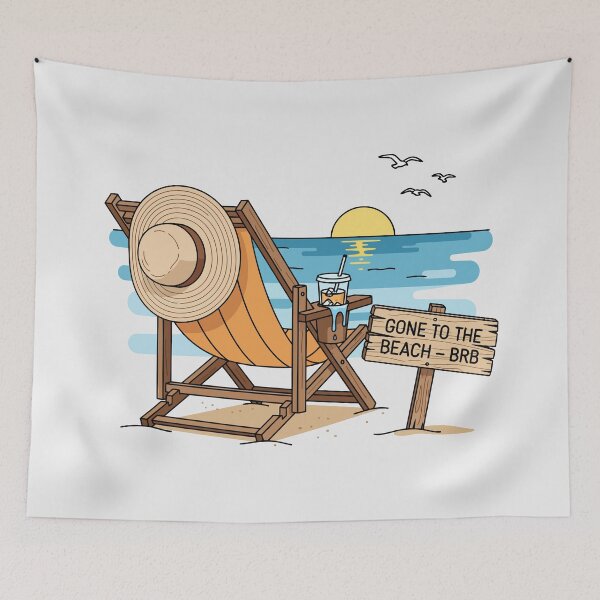 Item preview, Gone to the beach - BRB designed and sold by Amir Faysal.