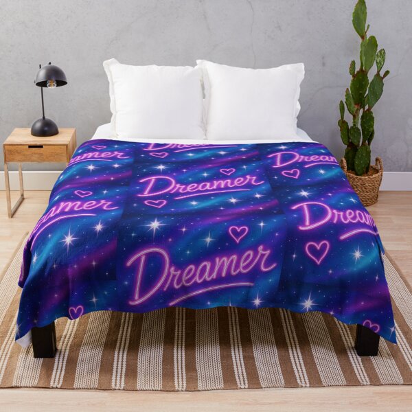 Item preview, Dreamer Neon Galaxy | Y2K Chrome Aesthetic Typography Design designed and sold by Psycho-Crazy.