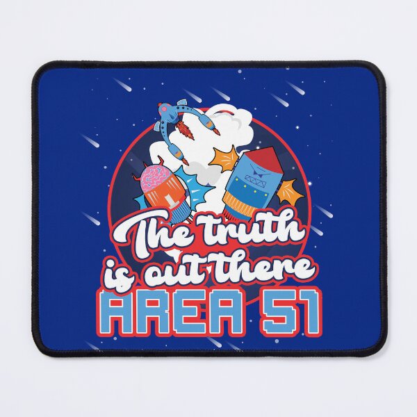 Item preview, The Truth is Out There  Area 51 Alien Rockets Retro Space Rockets designed and sold by Webstudio  2Amigos.