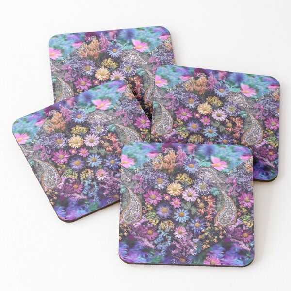 Item preview,   Vibrant Floral Arrangement with Ornate Paisley Patterns designed and sold by AnimalAirtistry.