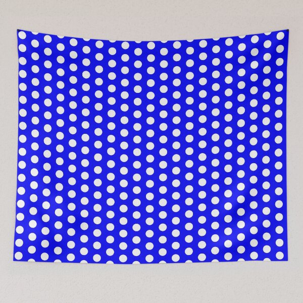 Item preview, White Polka Dots on Blue* designed and sold by Goods4SaleNow.