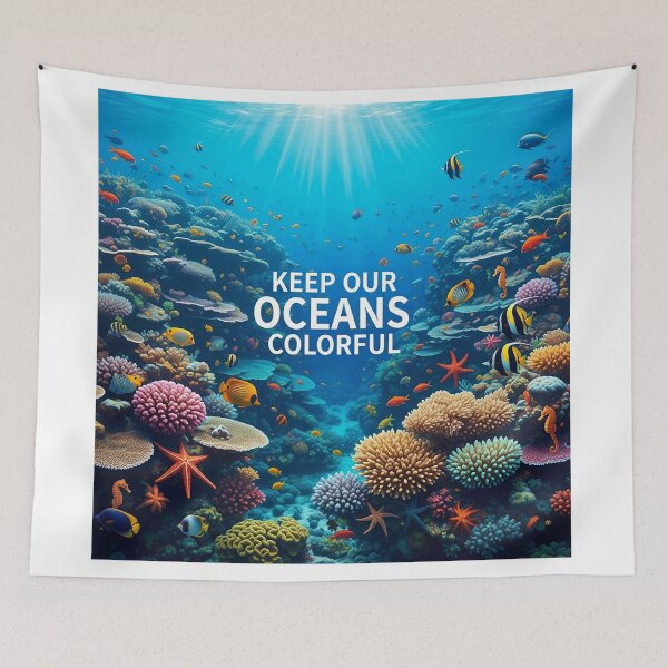 Item preview, Keep Our Oceans Colorful designed and sold by ART-POD-PL.
