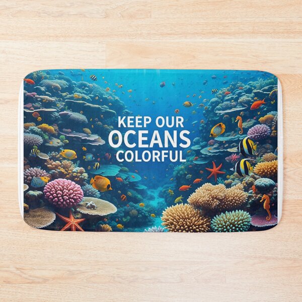 Item preview, Keep Our Oceans Colorful designed and sold by ART-POD-PL.