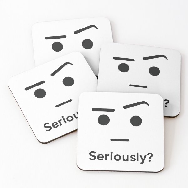 Item preview, Seriously? – Drawn Eyebrow Reaction Meme Face (Minimalist Design) designed and sold by Domci.