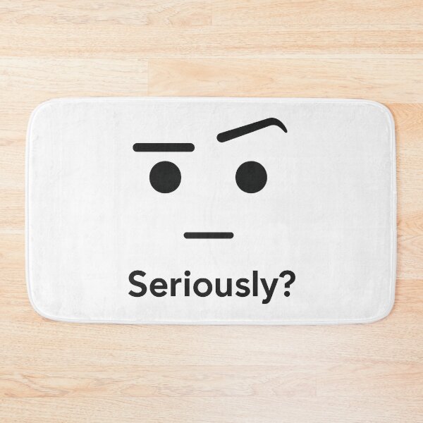 Item preview, Seriously? – Drawn Eyebrow Reaction Meme Face (Minimalist Design) designed and sold by Domci.