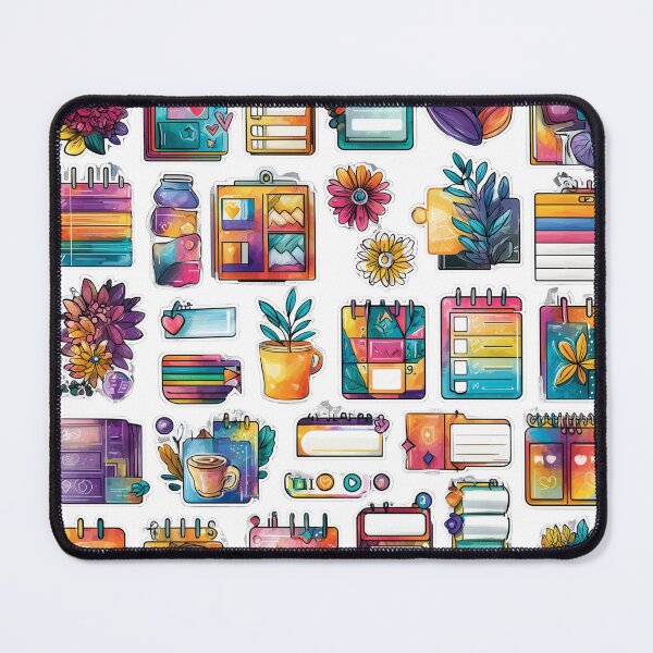Item preview, Vibrant Digital Sticker Set for Planners and Journals | Colorful Watercolor Elements designed and sold by SantiLab.