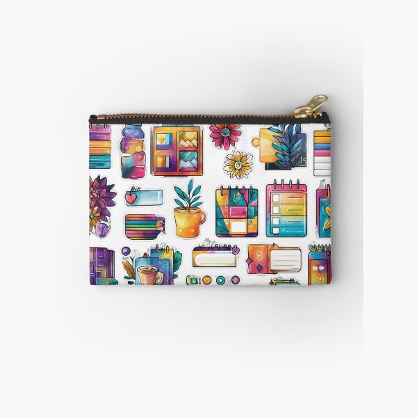 Item preview, Vibrant Digital Sticker Set for Planners and Journals | Colorful Watercolor Elements designed and sold by SantiLab.
