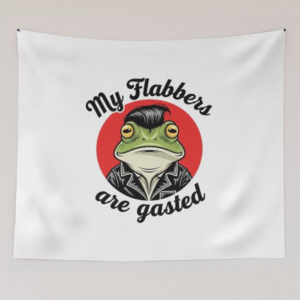 Item preview, Gasted and confused, frog, exhausted, Funnyfits70, retro, vintage, meme, funny, humor designed and sold by FunnyFits70.