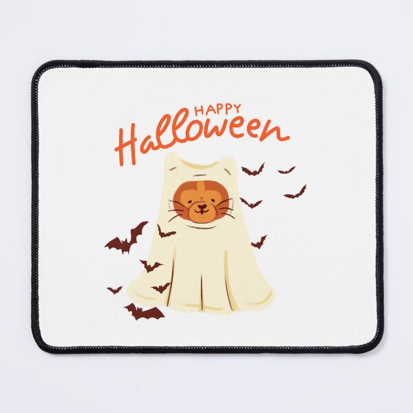 Item preview, Cute Halloween Orange cat as ghost with white bedsheet Pet Costume designed and sold by Dark & Darling.