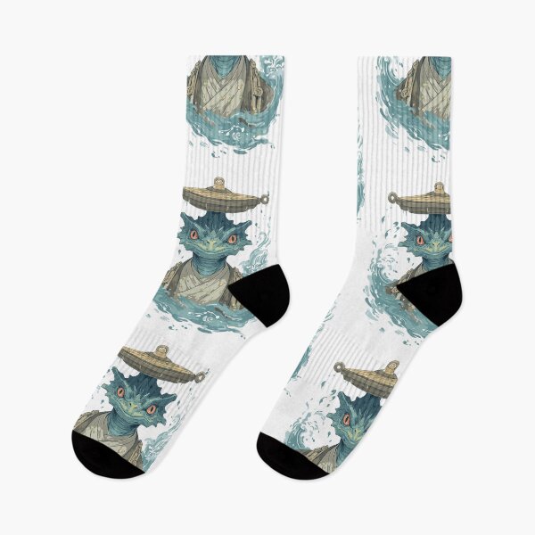 Item preview, Japanese Folklore Kappa Yokai Art designed and sold by bapupa.