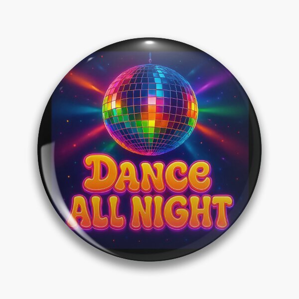 Item preview, Dance All Night: Retro Disco Ball with Neon Rainbow Lights – 80s Party Vibes designed and sold by Psycho-Crazy.