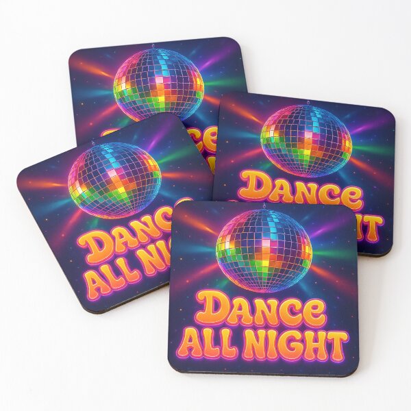 Item preview, Dance All Night: Retro Disco Ball with Neon Rainbow Lights – 80s Party Vibes designed and sold by Psycho-Crazy.