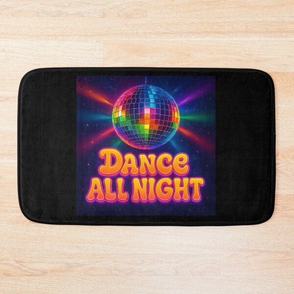 Item preview, Dance All Night: Retro Disco Ball with Neon Rainbow Lights – 80s Party Vibes designed and sold by Psycho-Crazy.
