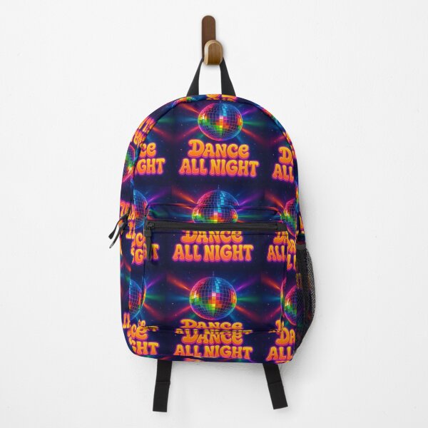 Item preview, Dance All Night: Retro Disco Ball with Neon Rainbow Lights – 80s Party Vibes designed and sold by Psycho-Crazy.