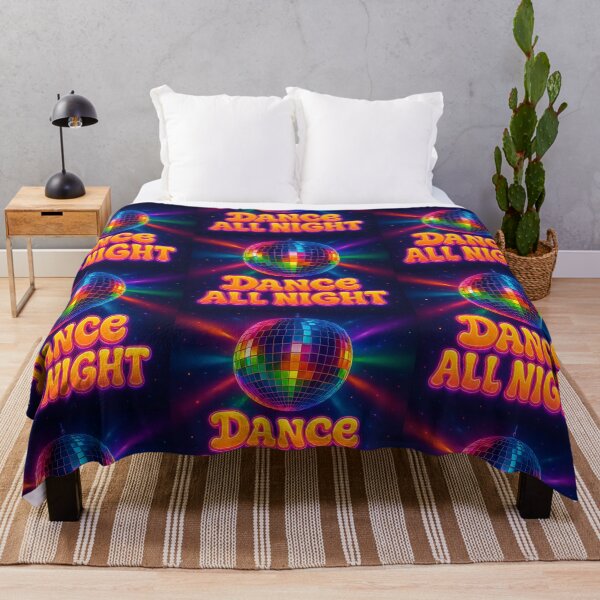 Item preview, Dance All Night: Retro Disco Ball with Neon Rainbow Lights – 80s Party Vibes designed and sold by Psycho-Crazy.
