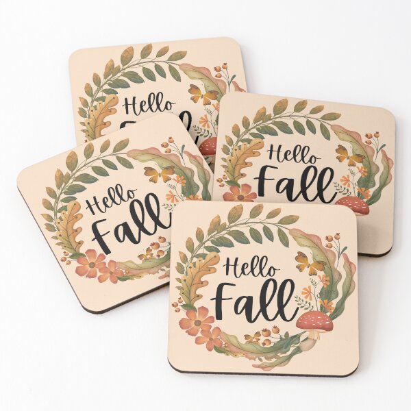 Item preview, Hello Fall designed and sold by LittleWormTrading.