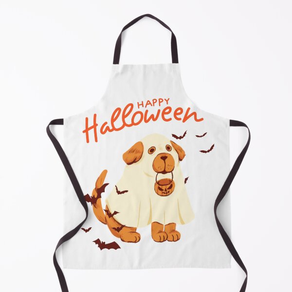 Item preview, Cute Halloween Golden retriever ghost with white bedsheet Pet Costume designed and sold by Dark & Darling.
