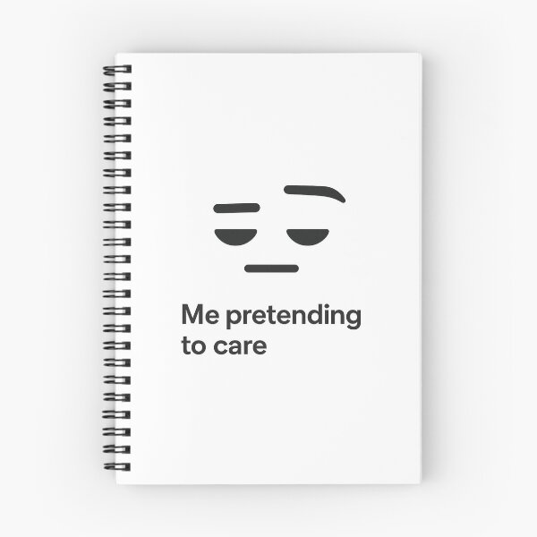 Item preview, Me pretending to care – Deadpan Eyebrow Reaction Meme designed and sold by Domci.
