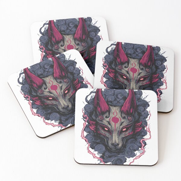 Item preview, Traditional Kitsune Mask Art designed and sold by bapupa.