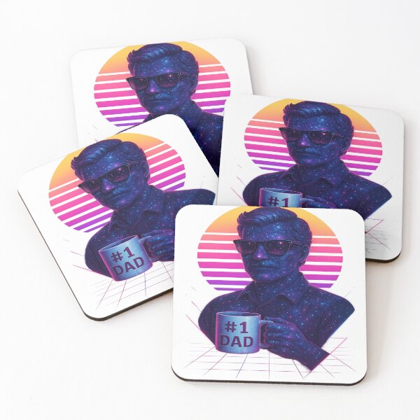Item preview, Galactic Dad Vibes – Retro Cosmic Cool designed and sold by POD DYNASTY | Original Print On Demand T-Shirt Graphics.