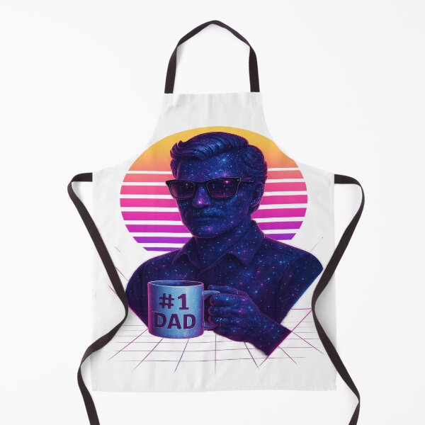 Item preview, Galactic Dad Vibes – Retro Cosmic Cool designed and sold by POD DYNASTY | Original Print On Demand T-Shirt Graphics.