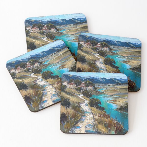 Item preview, Winding Country Road | Hyperrealistic Oil Painting Landscape designed and sold by SantiLab.