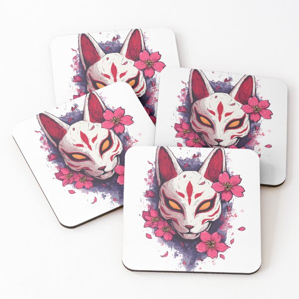 Item preview, Japanese Fox Spirit Kitsune Mask Art designed and sold by bapupa.