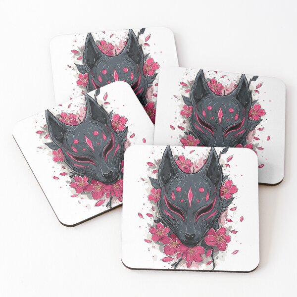 Item preview, Japanese Folklore Kitsune Mask Art designed and sold by bapupa.