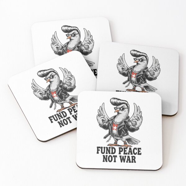 Item preview, Fund peace not war, anti war, dove, protest, Funnyfits70, retro, vintage, meme, funny, humor designed and sold by FunnyFits70.