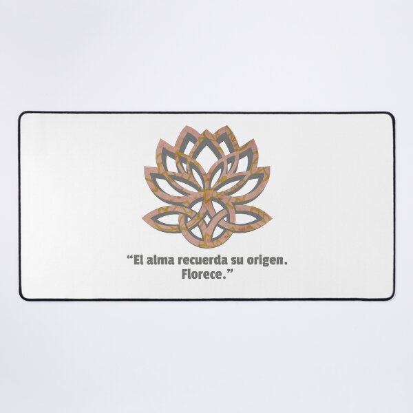 Item preview, The Soul Remembers Its Origin. It Blooms | Lotus & Celtic Knot | Boho Spiritual Poster designed and sold by aluzia.design.