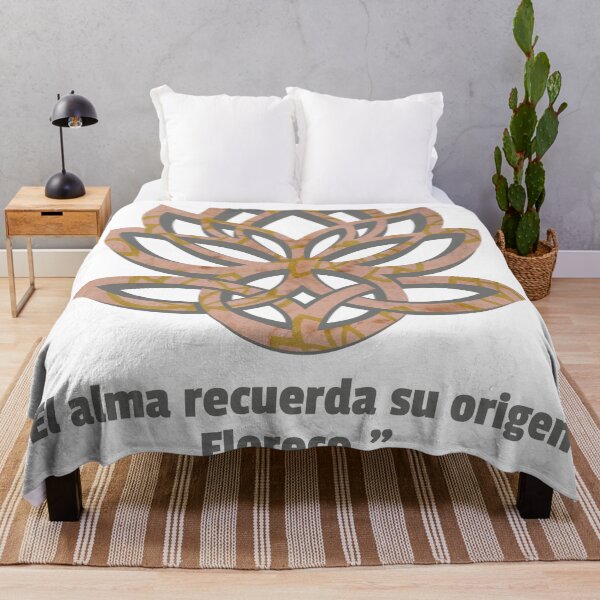 Item preview, The Soul Remembers Its Origin. It Blooms | Lotus & Celtic Knot | Boho Spiritual Poster designed and sold by 	aluzia.design.