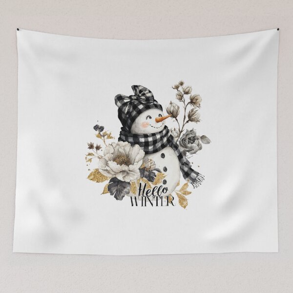 Item preview, Cozy Snowman Design with Hello Winter designed and sold by Anastasiia Yurevych.