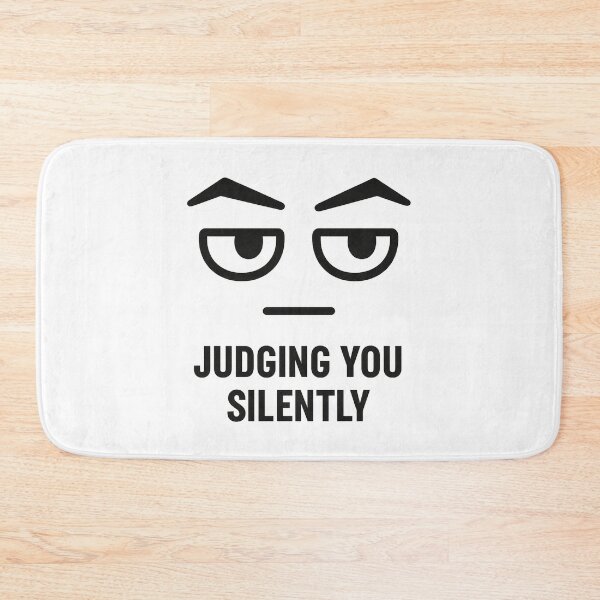 Item preview, Judging You Silently – Eyebrow Reaction Meme Face (Minimalist Sarcastic Design) designed and sold by Domci.
