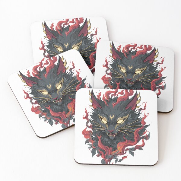 Item preview, Mystical Neko Yokai Art designed and sold by bapupa.