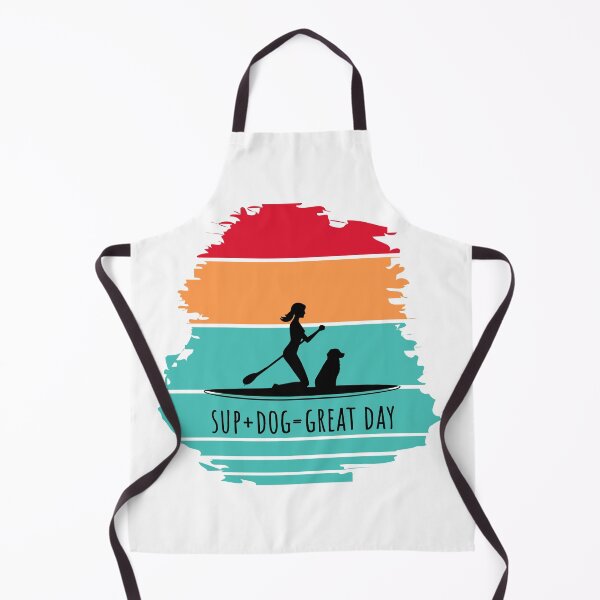 Item preview, SUP Dog Paddle Boarding - Girl and Dog on Paddleboard Sunset Design designed and sold by designkb.