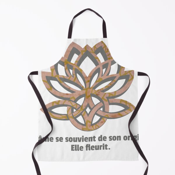 Item preview, L'Âme Se Souvient by Son Origine. Elle Fleurit | Lotus & Celtic Knot | Spirituelle Boho Poster designed and sold by aluzia.design.