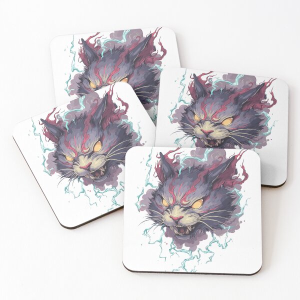 Item preview, Trickster Neko Yokai Art designed and sold by bapupa.