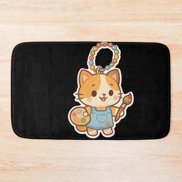 Item preview, Cute cat Kawaii keychain designed and sold by DamioPolArt.